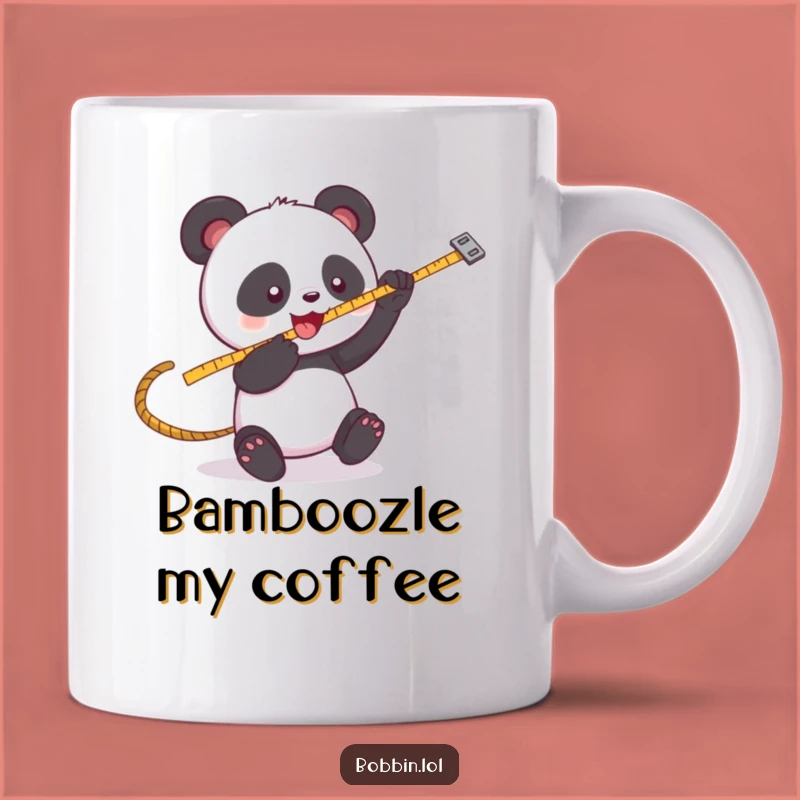 Funny Panda Sewing Mug: Playful Panda Measures Fun, a Hilarious Gift for Crafters