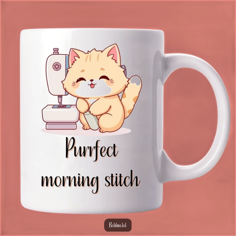 Funny Cat Sewing Machine Mug: The Purrfectly Hilarious Crafting Gift for Cat Lovers