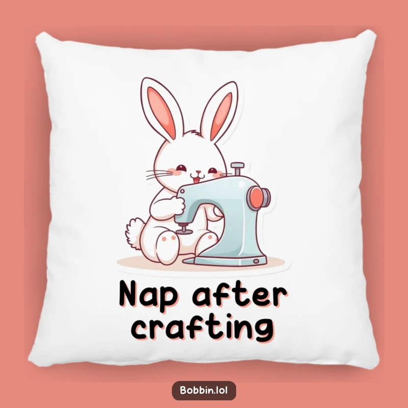 Funny Bunny Sewing Pillow - Comfy & Cute Accent for Your Space!