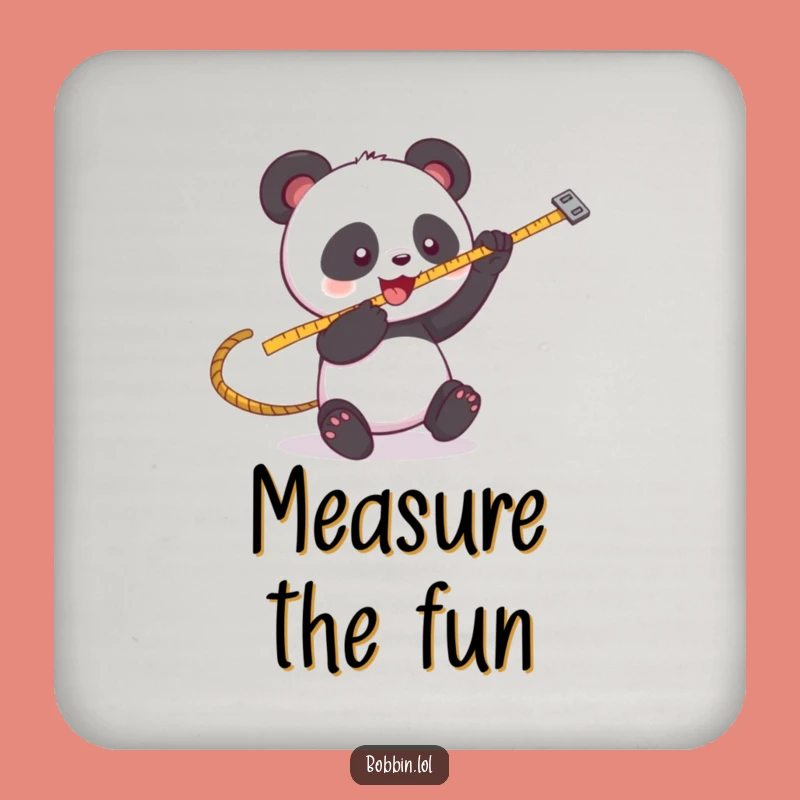 Funny Panda Sewing Coaster: Protect Your Table with Playful Panda Charm