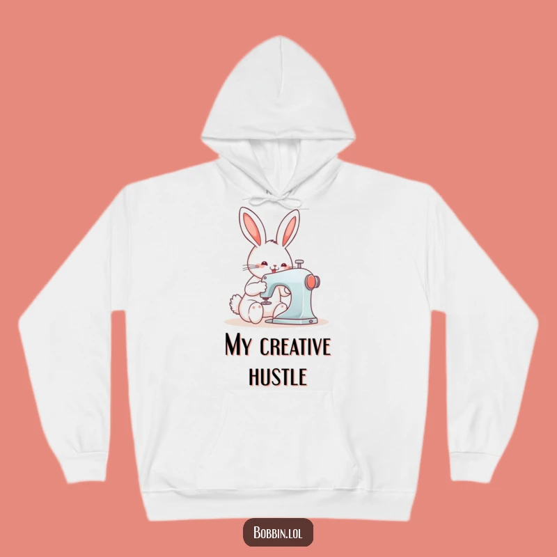 Funny Bunny Sewing Hoodie - Cozy Crafter Gift for All!