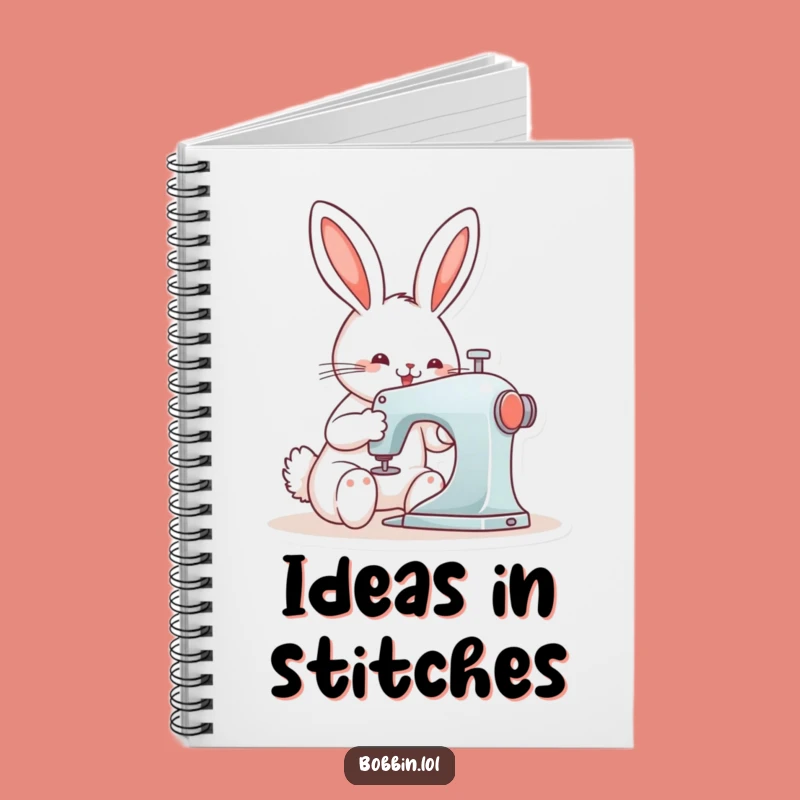 Funny Bunny Sewing Notebook - Jot Down Your Ideas in Style!