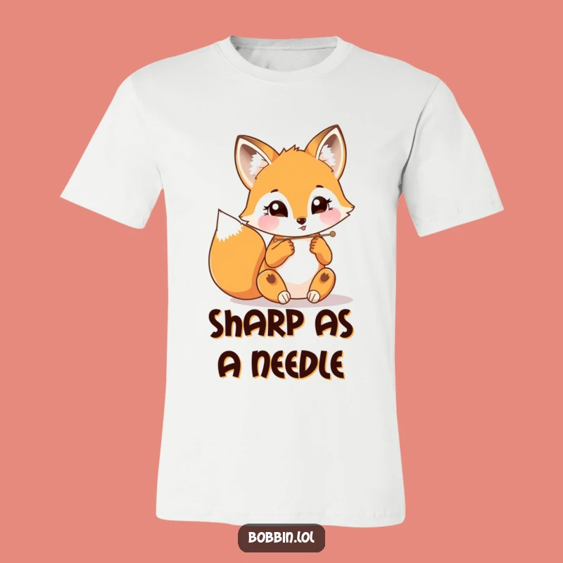 Funny Fox Threading T-Shirt - Hilarious Apparel for Sewists!