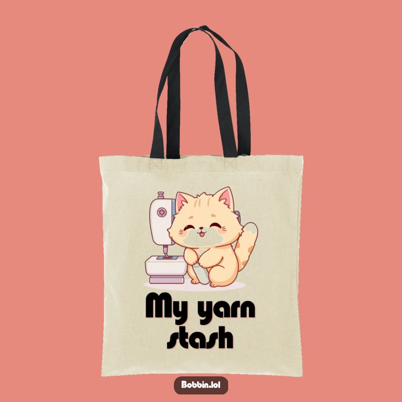 Funny Cat Sewing Tote Bag: Carry Your Supplies in Style with This Hilarious Bag