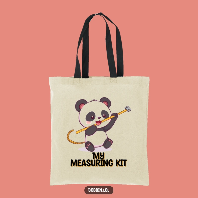 Funny Panda Sewing Tote Bag: Carry Your Supplies with Playful Panda Charm